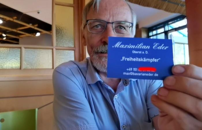 Maximilian Eder, der in Perugia festgenommene ehemalige deutsche Soldat: in Italien als Rekrutierer des „Putsches“ in Deutschland