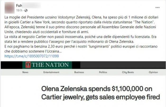 NEIN! Diese Cartier-Quittung über 1 Million US-Dollar kann nicht von Olena Zelenska stammen