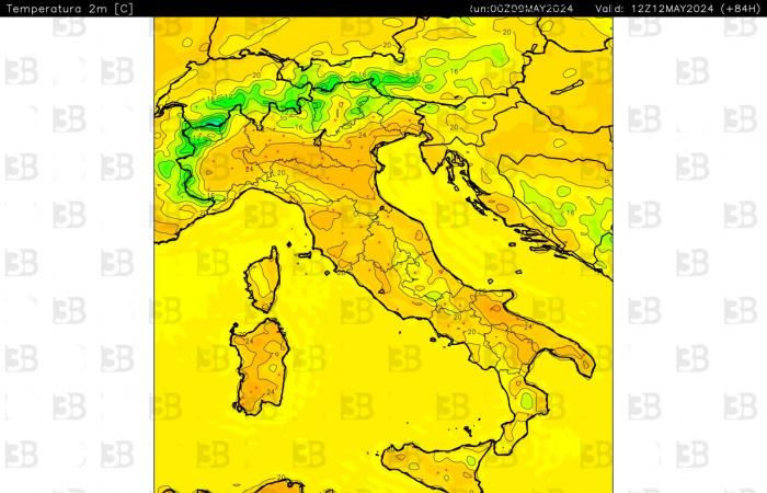 Wettervorhersage. Ab Freitag steigen die Temperaturen. Ein Wochenende mit angenehmer Hitze in ganz Italien steht bevor « 3B Meteo