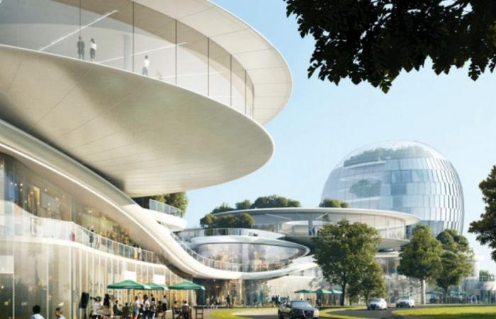Ein spektakulärer Bahnhof in China mit 350.000 m2 futuristischem Design – idealista/news