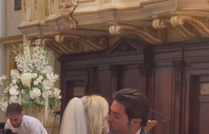 Die ehemalige Gieffino-VIP Andrea Denver kehrte nach Italien zurück, um das Model Lexi Sudin zu heiraten: viele VIP-Freunde bei der Hochzeit in Verona, Fotos – Gossip.it