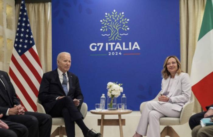 Die Unterstützung der Ukraine und Chinas für Russland: die Themen des bilateralen Treffens zwischen Meloni und Biden beim G7