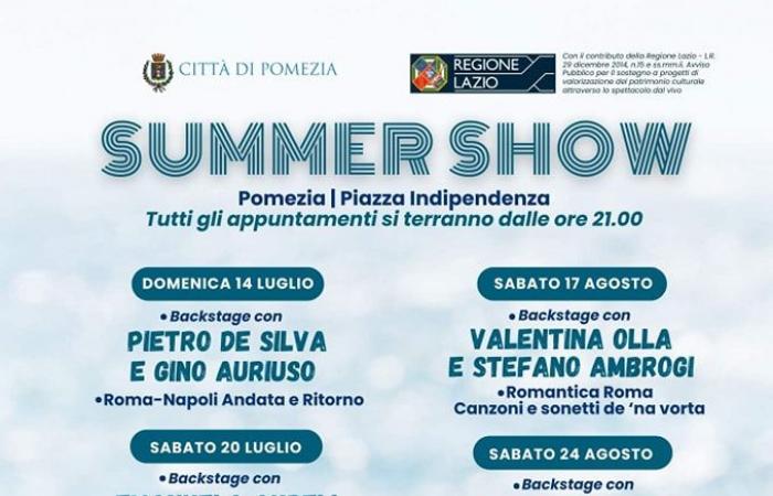 Sommershow in Pomezia, hier finden Sie alle Termine der geplanten Veranstaltungen