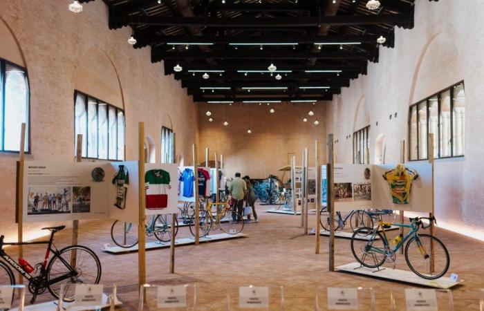 Die Ausstellung „Faenza, Faïence, Fahrräder auf dem Weg zur Tour de France“ wurde offiziell mit den Champions von gestern und heute eröffnet