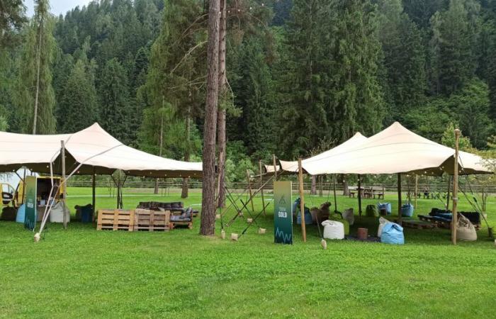 Pinzolo – Fantastischer Ort des Mountain Meat Festivals in der Pineta trotz des unsicheren Wetters