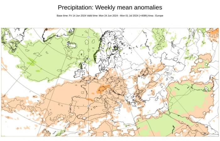 Wettervorhersage. In Westeuropa wird es starkes Unwetter geben, zwischen Italien und dem Balkan afrikanische Hitze. Video « 3B Meteo