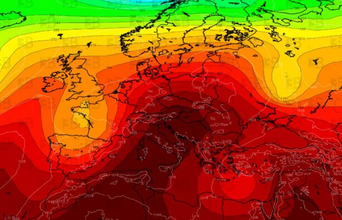 Wettervorhersage. In Westeuropa wird es starkes Unwetter geben, zwischen Italien und dem Balkan afrikanische Hitze. Video « 3B Meteo