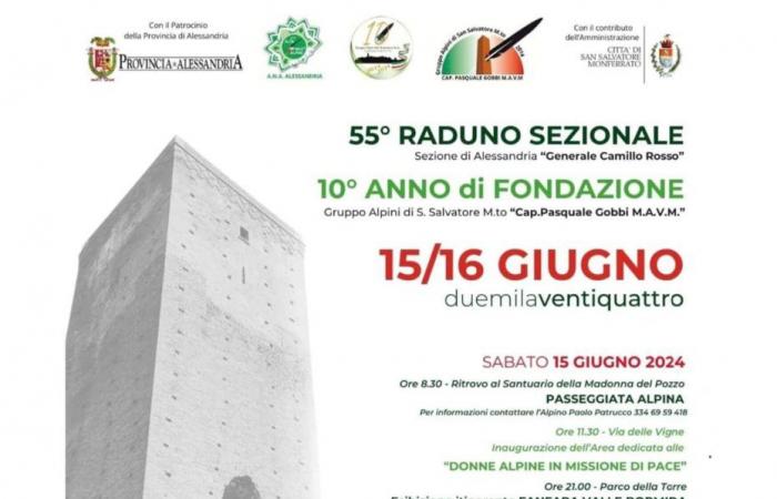 Alessandria, die Veranstaltungen in der Provinz sind für Sonntag, 16. Juni, geplant
