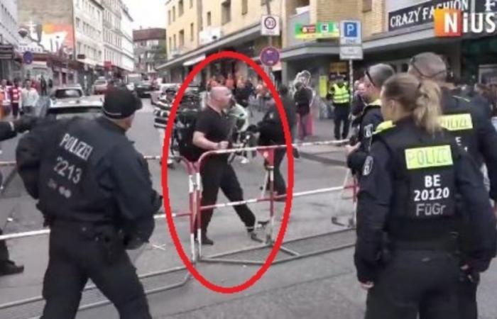 Hamburg bedroht Beamte vor dem Stadion vor Polen-Holland mit Spitzhacke und Molotowcocktail: Die Polizei schießt