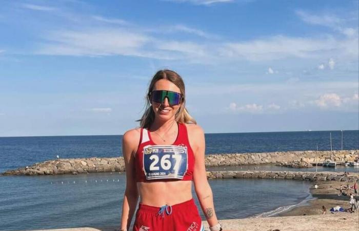 Laura Restagno aus Monregale, 2. Gesamtfrau beim RUN FOR THE WHALES 2024 in Sanremo