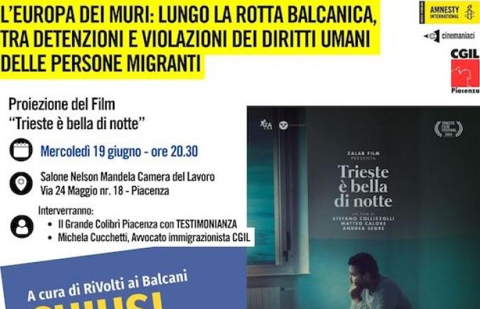 Amnesty, CGIL und Cinemaniaci: die Ereignisse in Piacenza zum Weltflüchtlingstag
