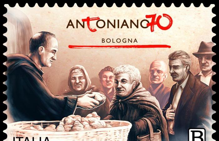 Poste Italiane: eine Briefmarke zur Feier des 70-jährigen Bestehens des Antoniano von Bologna – SulPanaro
