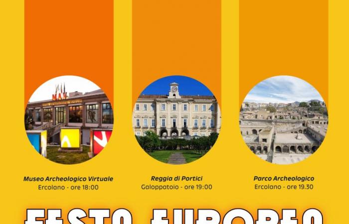 Europäisches Musikfestival 2024: Ausgrabungen von Herculaneum, Mav und Königspalast von Portici.