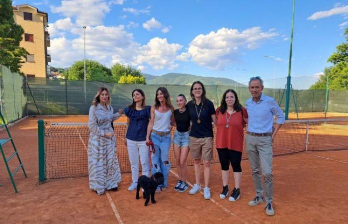 Eine Tennisfeier zum Gedenken an Sabrina Cruciani