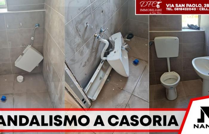 Casoria – Vandalenangriff im Michelangelo-Park: Die gerade eingeweihten neuen Badezimmer wurden zerstört