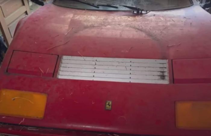 Ein seltener, 28 Jahre lang verlassener Ferrari wurde in einem erbärmlichen Zustand in einer Scheune gefunden: Er wurde von Mäusen befallen