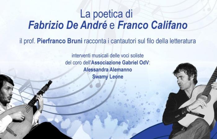 Die Poetik von Fabrizio De André und Franco Califano für das Musikfestival in Bari am 21. Juni 2024