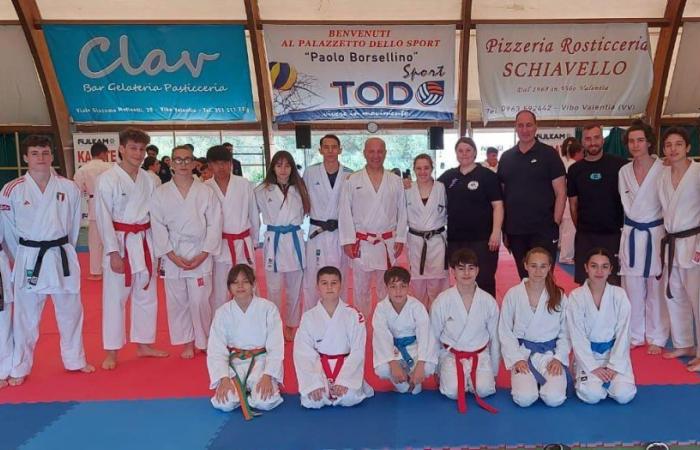 Die Crotone Karate Academy glänzt beim Vibo Valentia-Seminar mit dem portugiesischen Meister