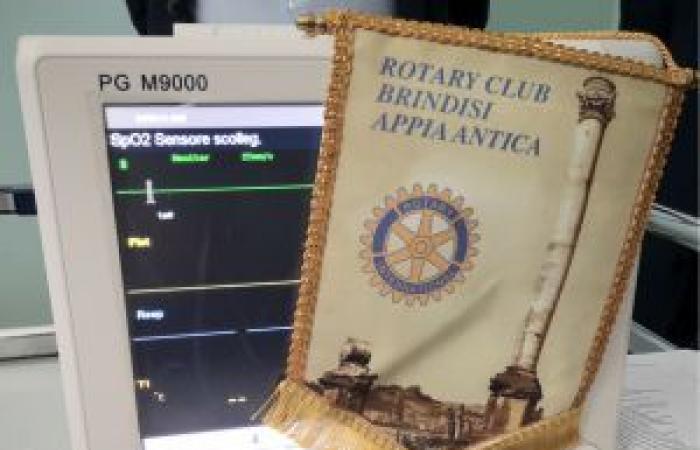 Solidarität des Rotary Clubs Brindisi: Multiparametrischer Monitor bei Perrino – Pugliapress