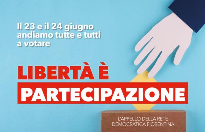 Stimmzettel, das Florentine Democratic Network lädt Sie zur Stimmabgabe ein – CGIL Florenz