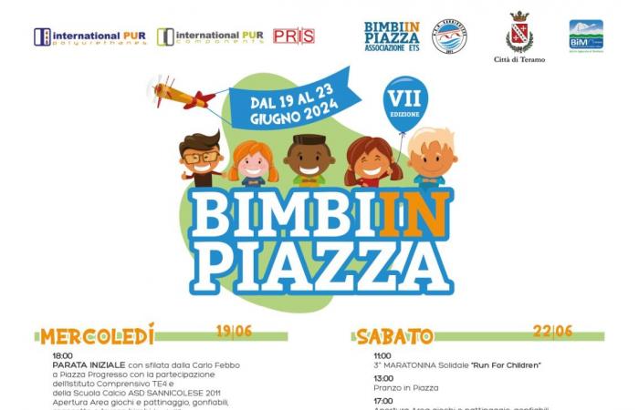 Teramo: Kinderstart morgen auf dem Platz San Nicolò a Tordino