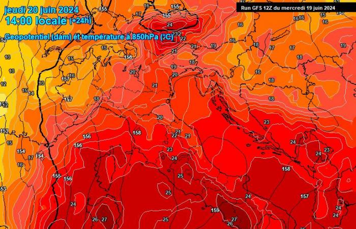 Sizilien: Auch in den nächsten Stunden noch sehr heiß! Lokal werden Temperaturen um die +40°C erwartet