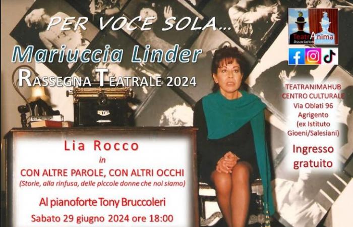 Im Teatranimahub in Agrigento, Lia Rocco in „Mit anderen Worten, mit anderen Augen“