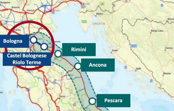 Vervierfachung der Eisenbahnstrecke Bologna-Castel Bolognese, gestern Treffen in der Region mit den RFI-Führern und den Bürgermeistern der beteiligten Gebiete