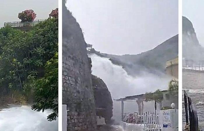 Der Bischofspalast – Wasserrohrbrüche, Straße darunter überschwemmt: 40 Menschen in Castellammare di Stabia evakuiert