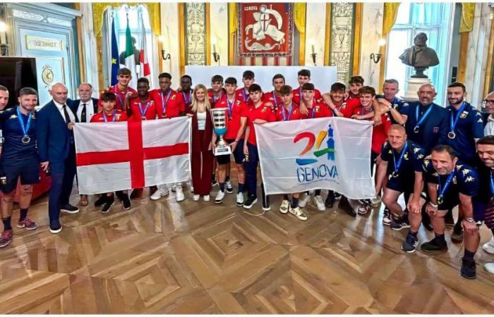 Fußball, Genua U18-Meister von Italien: Party im Palazzo Tursi für den jungen Grifoncini