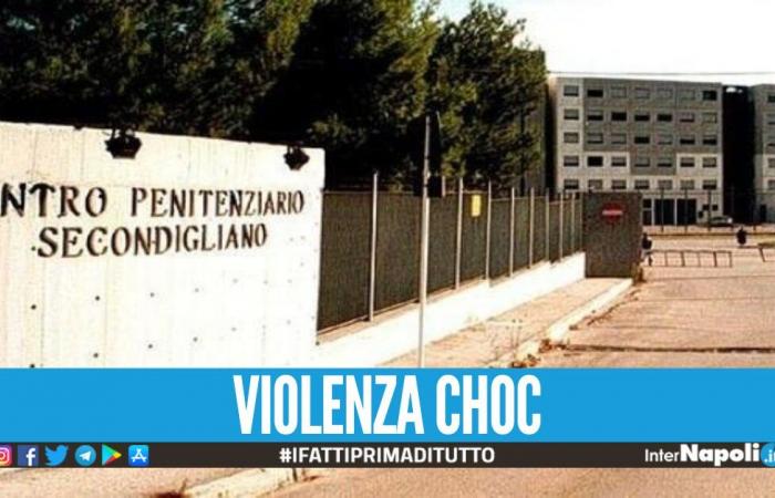 Chaos im Secondigliano-Gefängnis, Insasse schlägt zwei Beamte