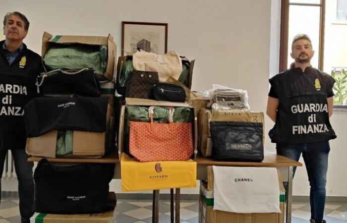 Livorno, gefälschte Taschen und Accessoires im Wert von 2 Millionen Euro beschlagnahmt