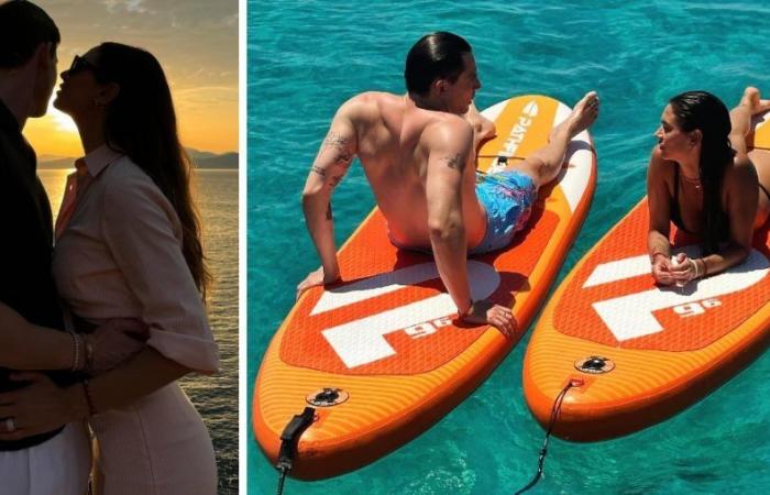 Zwischen Melissa Satta und Carlo Beretta küssen sich bei Sonnenuntergang in Griechenland: Hier sind die ersten romantischen Fotos des Paares im sozialen Netzwerk – Gossip.it