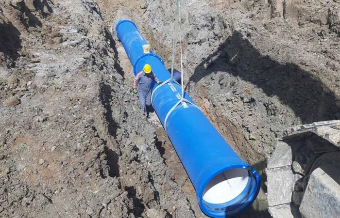 Im Lower Coghinas Valley ist die neue Pipeline seit gestern in Betrieb