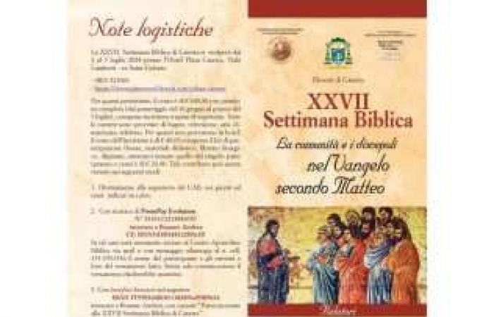 Biblische Woche in Caserta, XXVII. Ausgabe eines Projekts, das sich mit Wissen, Glauben und „europäischer“ Kultur beschäftigt • Clarus