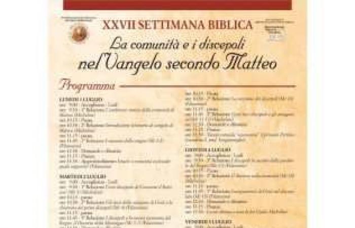 Biblische Woche in Caserta, XXVII. Ausgabe eines Projekts, das sich mit Wissen, Glauben und „europäischer“ Kultur beschäftigt • Clarus