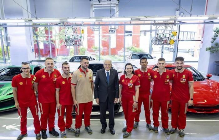 Mattarella bei Ferrari. Die neue Fabrik wurde eröffnet