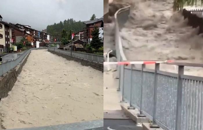 Zermatt isoliert, Züge und Straßen gesperrt