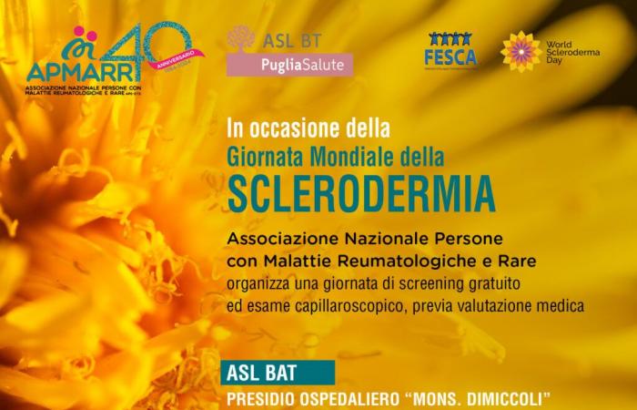 Barletta – Welt-Sklerodermie-Tag: 1. Juli kostenlose Besuche in der Rheumatologie-Klinik