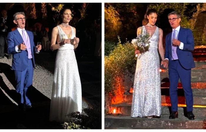 Daniela Ferolla und Vincenzo Novari haben nach 20 Jahren Verlobung geheiratet: die Hochzeitsfotos