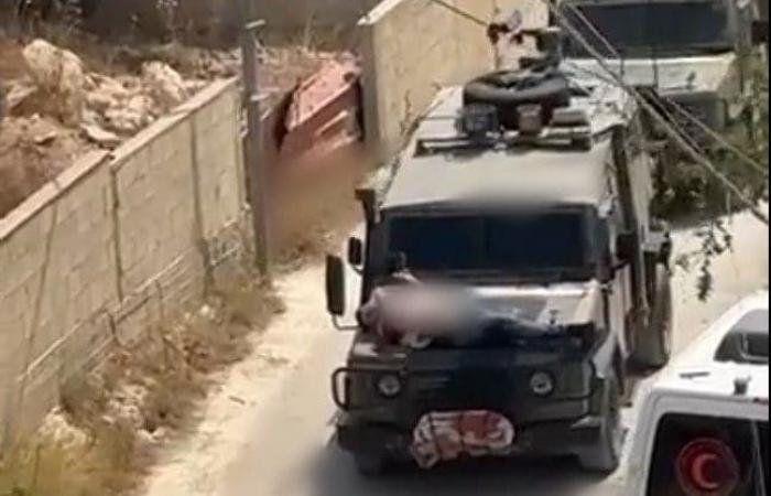Video verewigt Palästinenser, der verwundet und an die Motorhaube eines gepanzerten Fahrzeugs gefesselt ist, die IDF: „Handlung widerspricht den Befehlen“