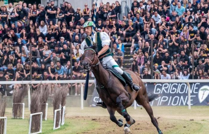 Palio del Niballo in Faenza, Rione Verde gewinnt die Herausforderung zwischen den Rittern nach River-Play-offs