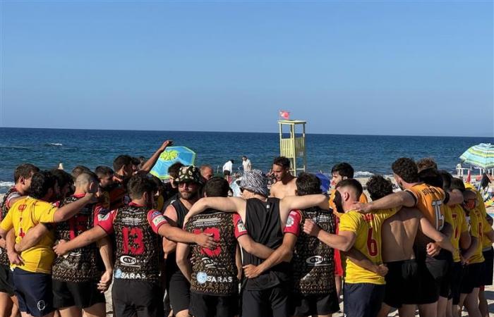 Die zweite Etappe des Sardinia Beach Rugby Cup 2024 in Platamona