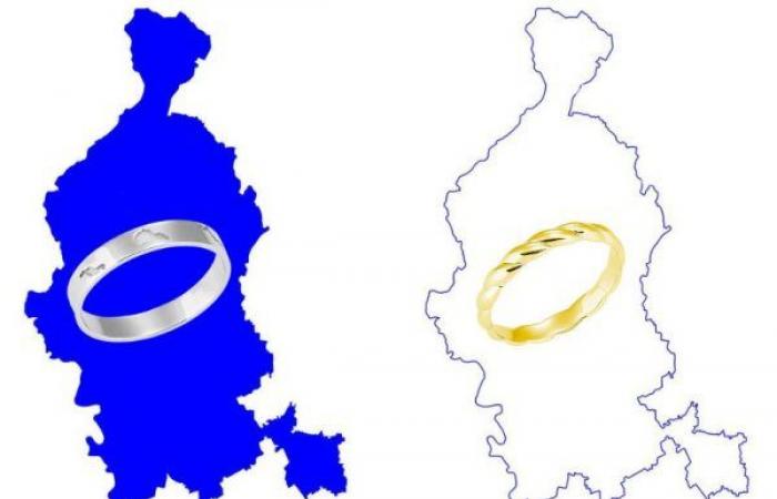 Der Varese-Ehering ist Realität: zwei Ringe, entworfen von den Studenten von Gallarate