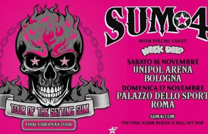 Sum 41, OFFICIAL im Konzert in Bologna und Rom am 16. und 17. November. Alle Infos und Tickets