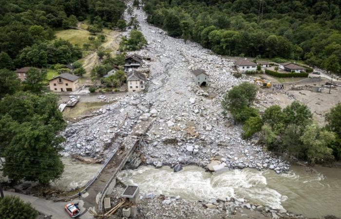 Nach den Überschwemmungen in Mesolcina werden noch immer zwei Menschen vermisst