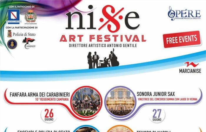 „Nise Art Festival“: Die Fanfare der Carabinieri 10. RGT Campania eröffnet am Mittwoch, 26. Juni, die dritte Ausgabe. Hier gibt es das gesamte Festivalprogramm | Procope-Kaffee | Musik