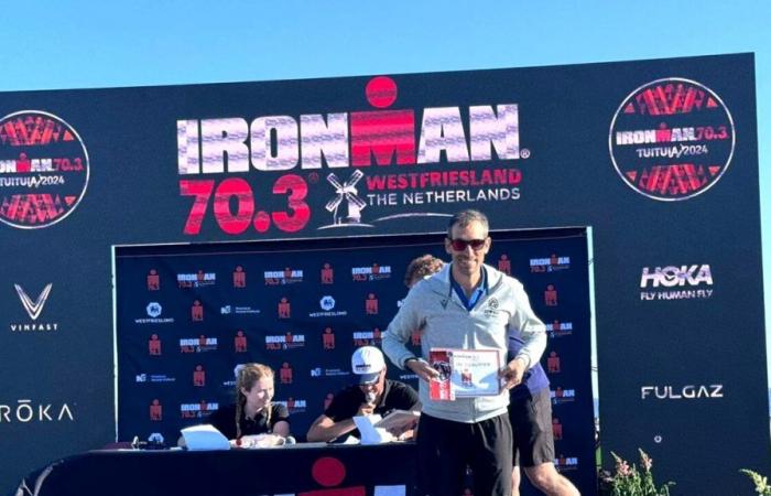 Ruben Benigno aus Brindisi in Neuseeland für eine Medaille bei der Ironman 70.3-Weltmeisterschaft