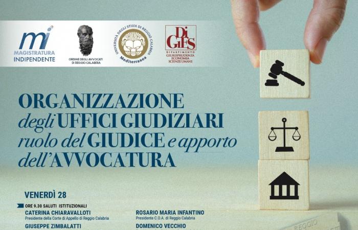 Reggio Calabria, Konferenz zur Organisation der Justizämter