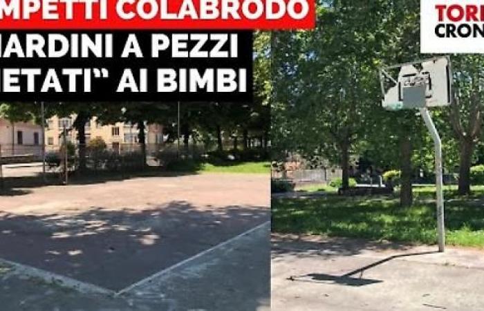 Basketball- und Volleyballplätze in Trümmern, die Gärten für Kinder verboten – DAS VIDEO – Turin News